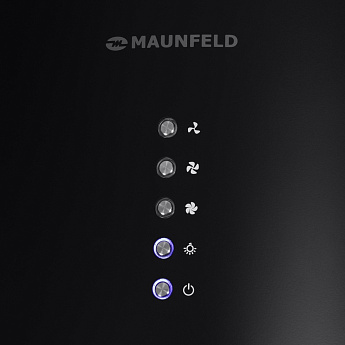 картинка Кухонная вытяжка Maunfeld LEE WALL 35 BLACK черный  